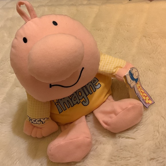 Vintage 90s Ziggy IMAGINE doll stuffed pillow bean bag toy tags on - Picture 3 of 14